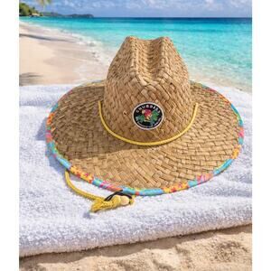 Chubbies The Hooligan straw hat Pineapple print Fishing Beach water sports